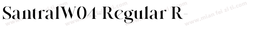SantralW04-Regular R字体转换